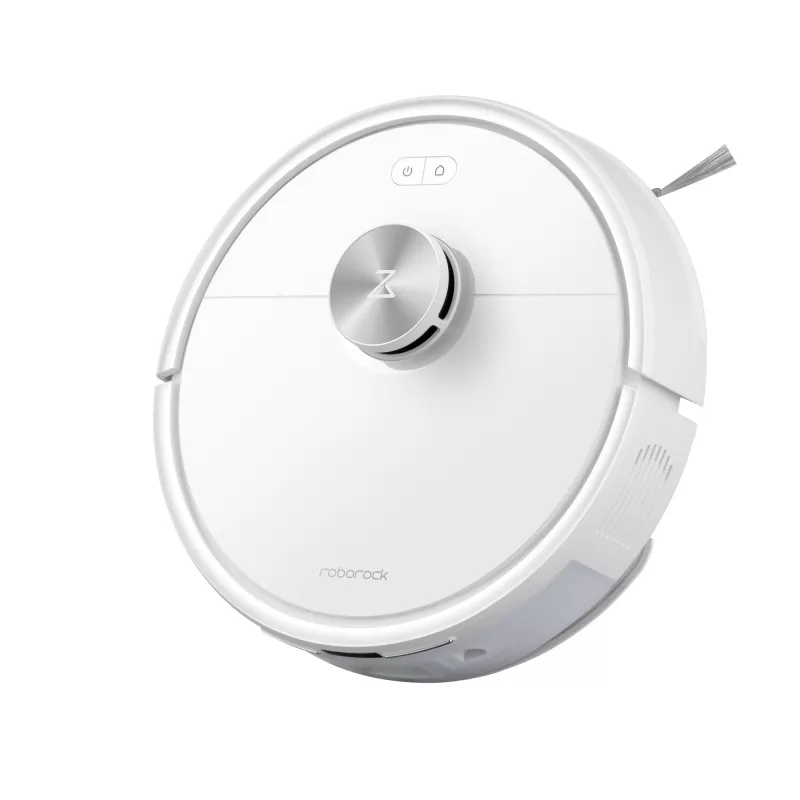 Robot aspirador Roborock Q7 TF+ — sin bolsa, navegación LiDAR, fregado húmedo, base de carga automática (carga y limpieza), blanco