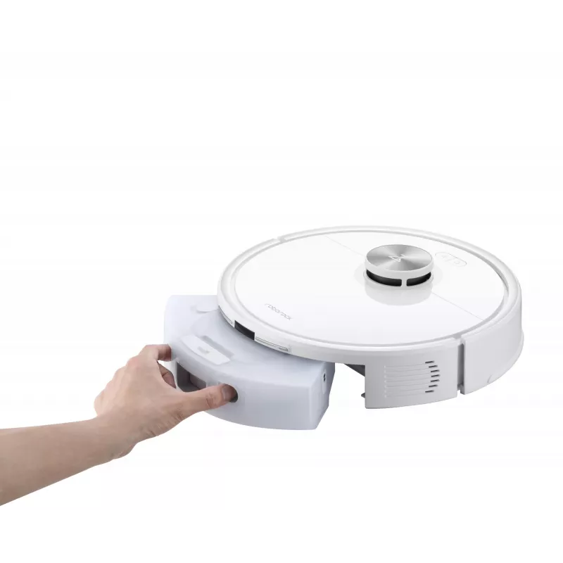 Robot aspirador Roborock Q7 TF+ — sin bolsa, navegación LiDAR, fregado húmedo, base de carga automática (carga y limpieza), blanco