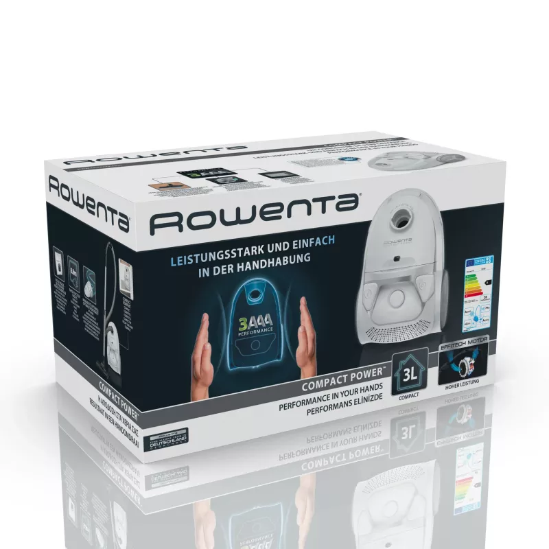 Rowenta Compact Power RO3927 aspirador cilíndrico 3 L en seco 750 W con bolsa