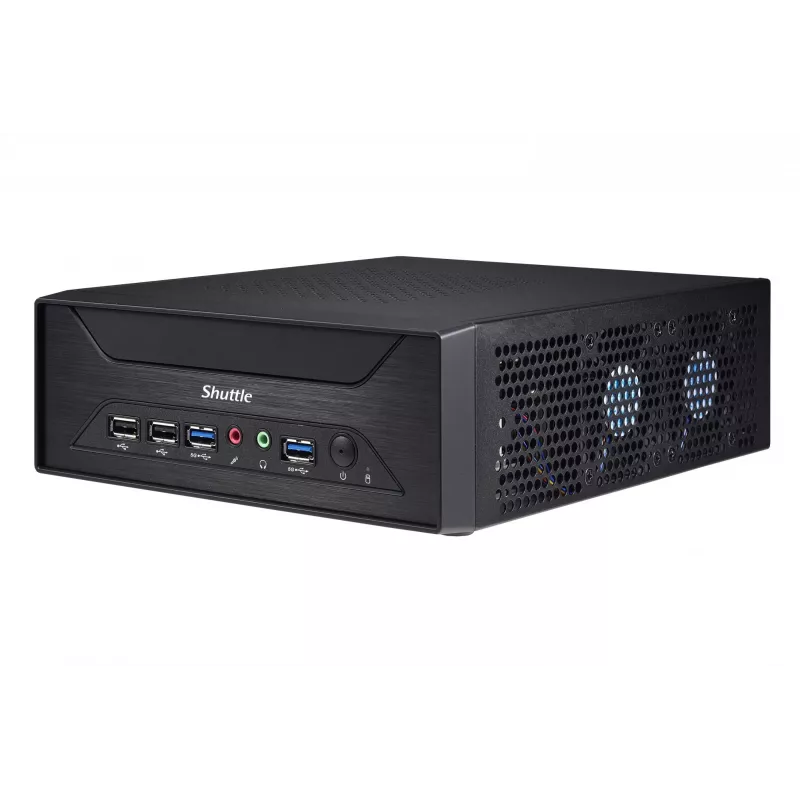 Shuttle XPC slim Barebone XH510G - S1200, Intel H510, 1xDP, 1xHDMI, 1x PCI-E 16X, 1x LAN, 1x 2,5 inch, 2x M.2, funcionamiento continuo 24/7