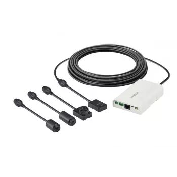Hanwha XNB-6001 cámara de seguridad IP tipo box, para interior, 2 MP, PoE, PTZ digital, marfil