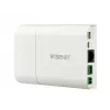 Hanwha XNB-6001 cámara de seguridad IP tipo box, para interior, 2 MP, PoE, PTZ digital, marfil