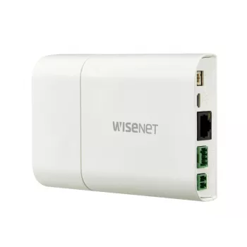 Hanwha XNB-6001 cámara de seguridad IP tipo box, para interior, 2 MP, PoE, PTZ digital, marfil