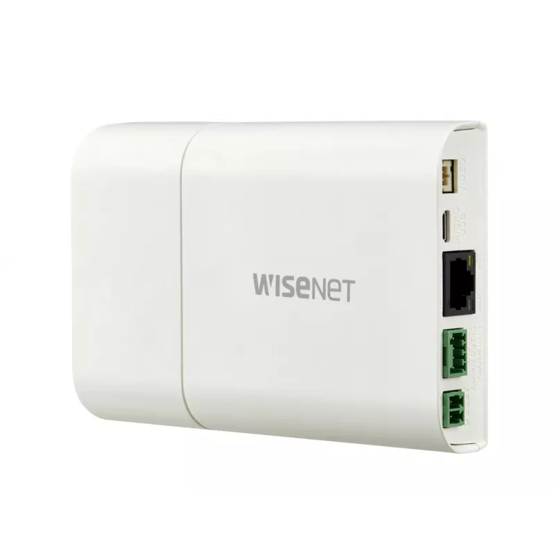 Hanwha XNB-6001 cámara de seguridad IP tipo box, para interior, 2 MP, PoE, PTZ digital, marfil