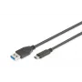 DIGITUS ASSMANN cable de conexión USB Type-C, Type-C a A M/M, 1m Super Speed negro
