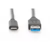 DIGITUS ASSMANN cable de conexión USB Type-C, Type-C a A M/M, 1m Super Speed negro