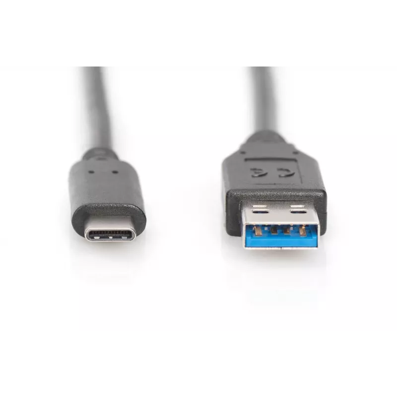 DIGITUS ASSMANN cable de conexión USB Type-C, Type-C a A M/M, 1m Super Speed negro