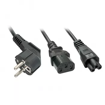 Lindy 30047 cable de alimentación negro conector hembra C13 conector hembra C5