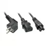 Lindy 30047 cable de alimentación negro conector hembra C13 conector hembra C5