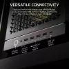 Caja para PC CORSAIR FRAME 5000D RS ARGB semitorre negra — ATX, compatible con 3 ventiladores frontales de 140mm, unidades de 2,5/3,5