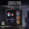 Caja para PC CORSAIR FRAME 5000D RS ARGB semitorre negra — ATX, compatible con 3 ventiladores frontales de 140mm, unidades de 2,5/3,5
