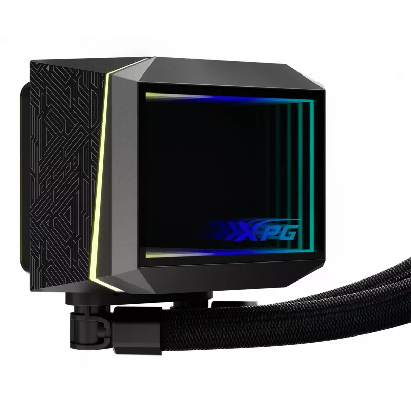 XPG LEVANTE II 360 negro, refrigeración líquida todo en uno, 12 cm, negro