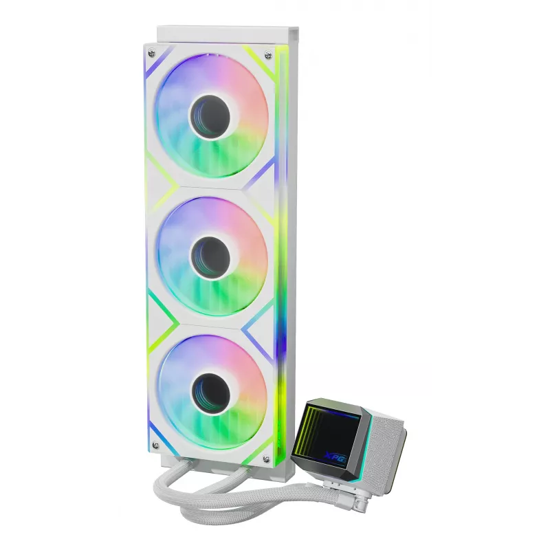 XPG LEVANTE II 360 White, refrigeración líquida todo en uno, 12 cm, blanco