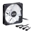 XPG VENTO R 120 ARGB PWM negro, ventilador, 12 cm, 300 RPM, 1600 RPM, negro