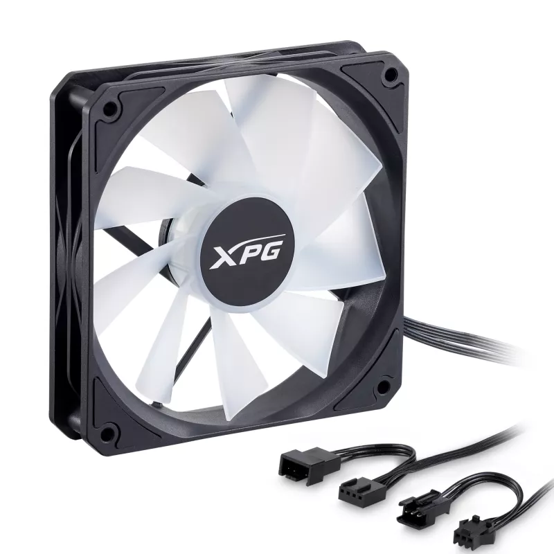 XPG VENTO R 120 ARGB PWM negro, ventilador, 12 cm, 300 RPM, 1600 RPM, negro