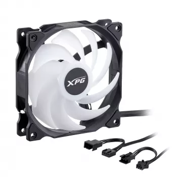 XPG VENTO 120 ARGB PWM negro, ventilador, 12 cm, 300 rpm, 1850 rpm, negro
