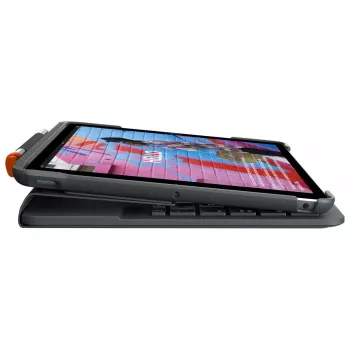 LOGITECH Slim Folio para iPad 7.ª generación grafito Qwertz alemán