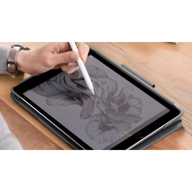 LOGITECH Slim Folio para iPad 7.ª generación grafito Qwertz alemán
