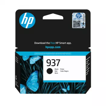 HP 937 negro cartucho de tinta original, negro, 1 ud., 1250 páginas