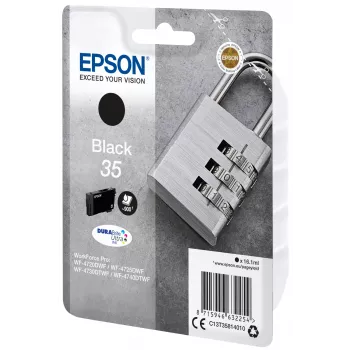 Cartuchos Epson 35 WF-4720 WF-4720DWF WF-4725DWF WF-4730 WF-4730DTWF WF-4740 WF-4740DTWF Negro