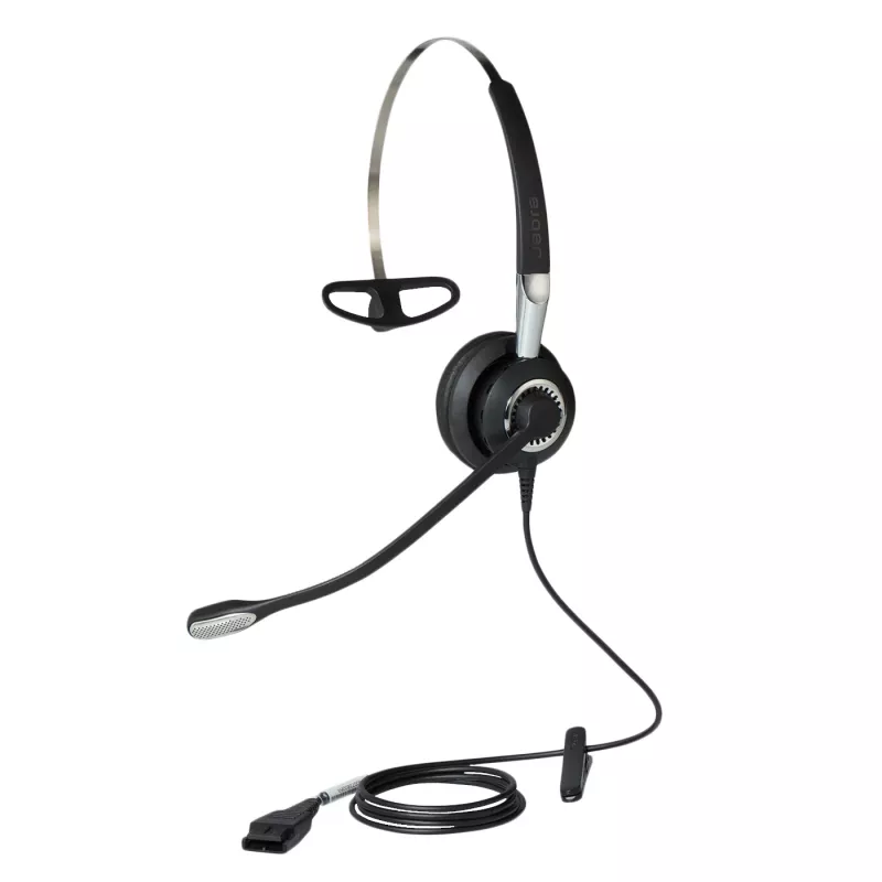 Jabra BIZ 2400 II Mono IP, 3 en 1, con cable, oficina/call center, 54 g, auricular, negro, plata