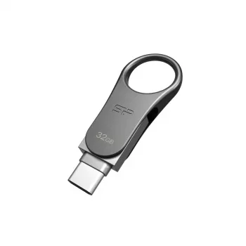 SILICON POWER Mobile C80 – 32 GB memoria USB dual – Type-C / Type-A – gris