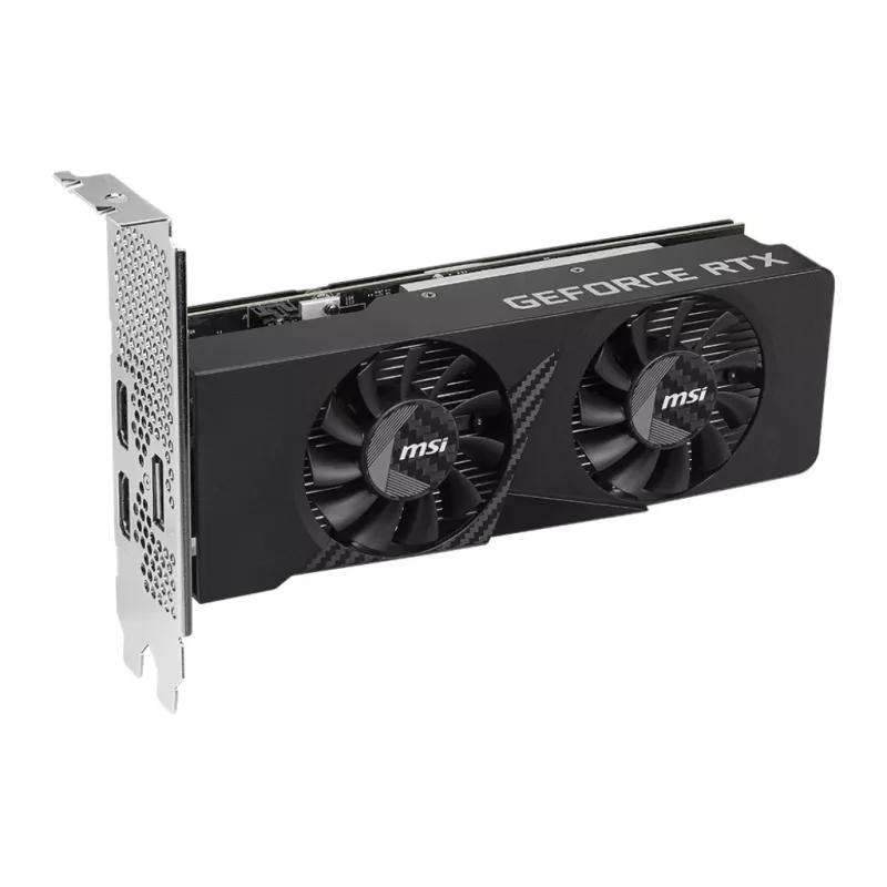 MSI tarjeta gráfica GeForce RTX 3050 6 GB GDDR6, PCIe x8 4.0, 1492 MHz Boost, 96-bit, 2x HDMI 2.1 + DP 1.4a, 70 W, 2 ventiladores, FH/HL