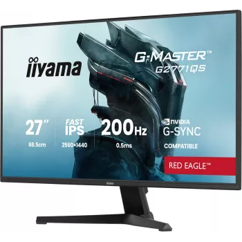 iiyama G-MASTER G2771QS-B1 monitor de ordenador 68,6 cm (27 pulgadas) 2560 x 1440 píxeles Wide Quad HD negro