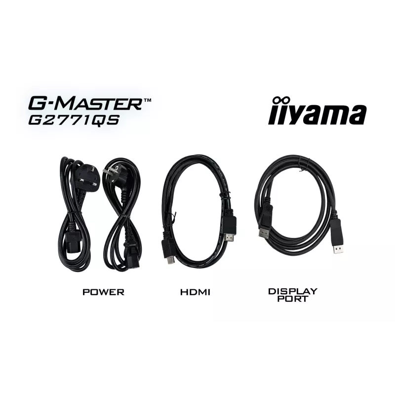 iiyama G-MASTER G2771QS-B1 monitor de ordenador 68,6 cm (27 pulgadas) 2560 x 1440 píxeles Wide Quad HD negro