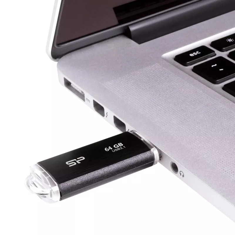 SILICON POWER memoria USB - 64GB Silicon Power USB3.2 B02 negro