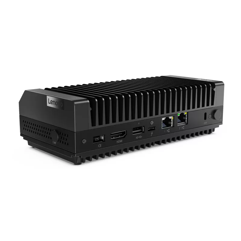 Mini PC Lenovo ThinkEdge SE30 Intel Celeron 6305E 1,8 GHz, 8 GB DDR4, 256 GB SSD, Windows 11 IoT Enterprise, negro