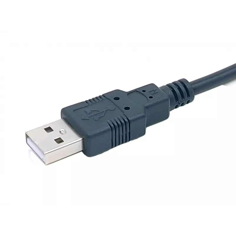 Equip cable USB-A a serie (DB9), M/M 1,5m, negro, 1,5 m, USB Type-A, DB-9, conector macho, conector macho