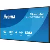 iiyama LH5075UHS-B2AG pantalla digital signage monitor plano 125,7 cm (49,5 inch) LCD Wi-Fi 500 cd/m² 4K Ultra HD negro procesador integrado Android 24/7