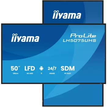 iiyama LH5075UHS-B2AG pantalla digital signage monitor plano 125,7 cm (49,5
