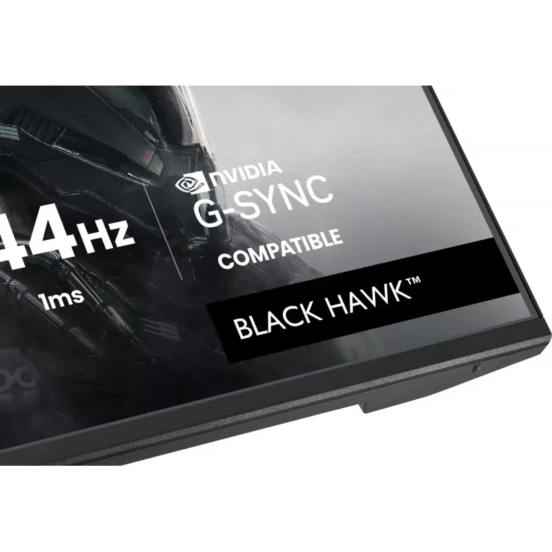 iiyama G-Master Black Hawk G2741QSU-B1 monitor gaming, 68,6 cm (27 pulgadas) 2560 x 1440 WQHD IPS, 144 Hz, 1 ms MPRT, FreeSync, HDMI, DisplayPort, hub USB, negro