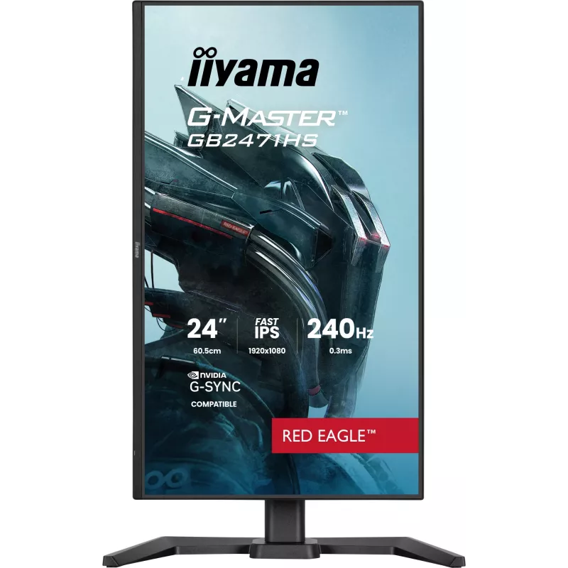 iiyama G-MASTER GB2471HS-B1 monitor de ordenador 60,5 cm (23,8 inch) 1920 x 1080 píxeles Full HD negro