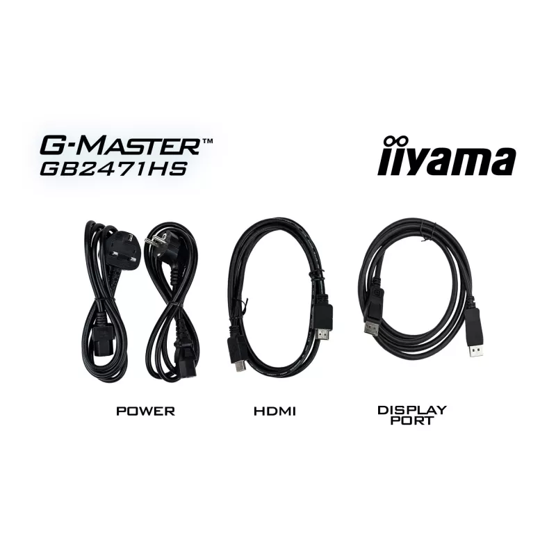 iiyama G-MASTER GB2471HS-B1 monitor de ordenador 60,5 cm (23,8 inch) 1920 x 1080 píxeles Full HD negro