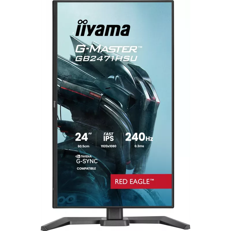 iiyama G-MASTER GB2471HSU-B1 monitor de ordenador 60,5 cm (23,8 inch) 1920 x 1080 píxeles Full HD negro