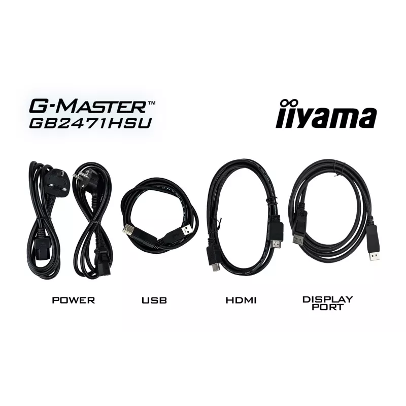 iiyama G-MASTER GB2471HSU-B1 monitor de ordenador 60,5 cm (23,8 inch) 1920 x 1080 píxeles Full HD negro