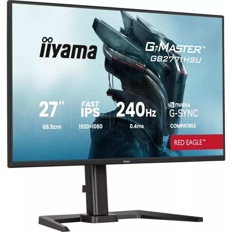 iiyama G-MASTER GB2771HSU-B1 monitor de ordenador 68,6 cm (27 inch) 1920 x 1080 píxeles Full HD negro