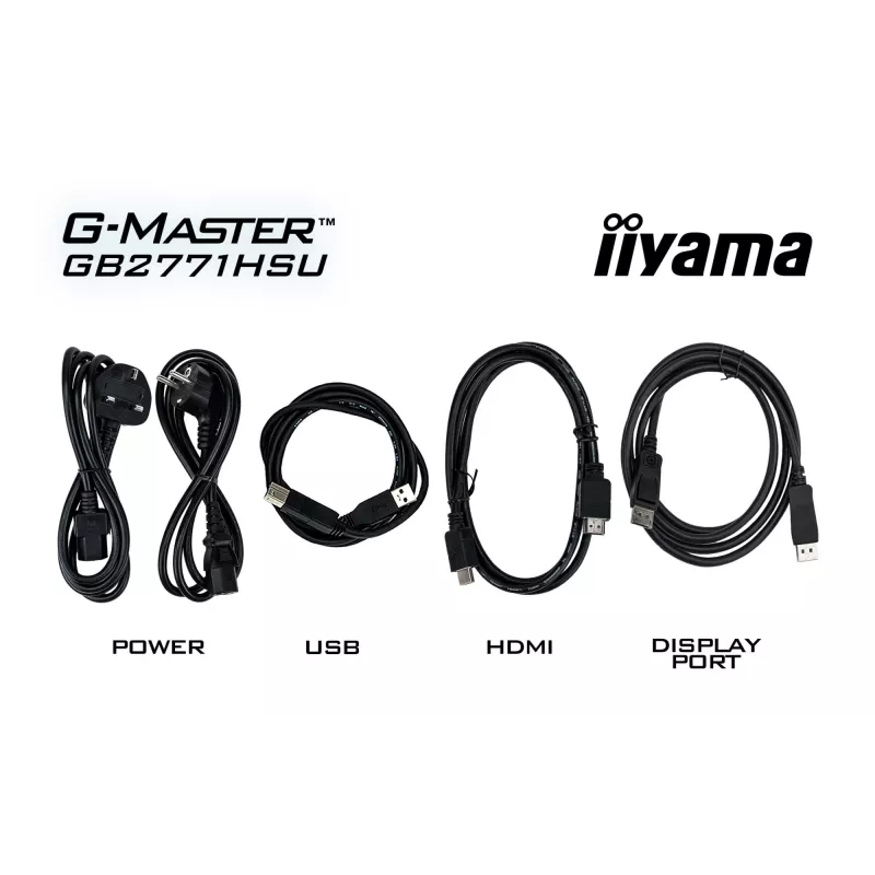 iiyama G-MASTER GB2771HSU-B1 monitor de ordenador 68,6 cm (27 inch) 1920 x 1080 píxeles Full HD negro