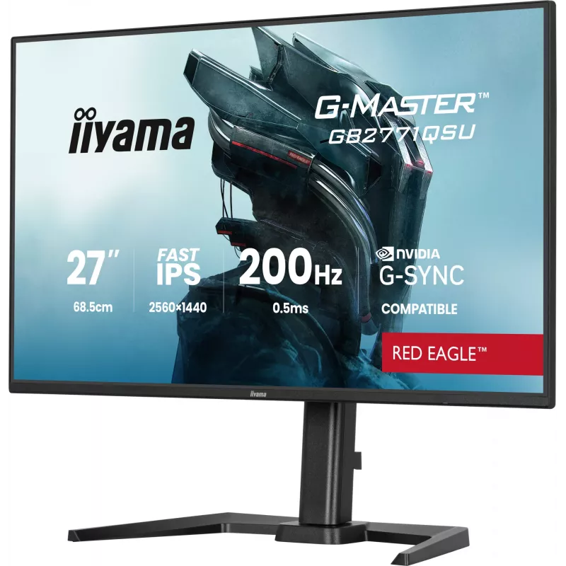 iiyama G-MASTER GB2771QSU-B1 monitor de ordenador 68,6 cm (27 inch) 2560 x 1440 píxeles Wide Quad HD negro