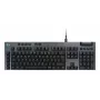 LOGITECH G915 X Teclado gaming con cable USB-A de perfil bajo táctil negro Qwertz alemán