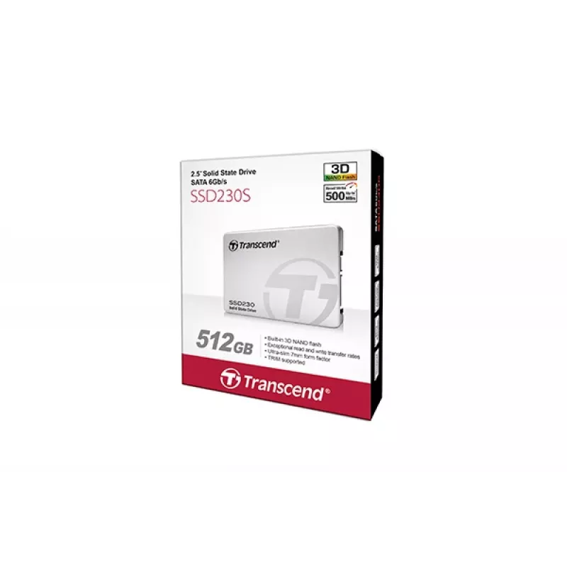 TRANSCEND SSD 230s 512GB 2,5 inch SATA III 6Gb/s TLC carcasa de aluminio