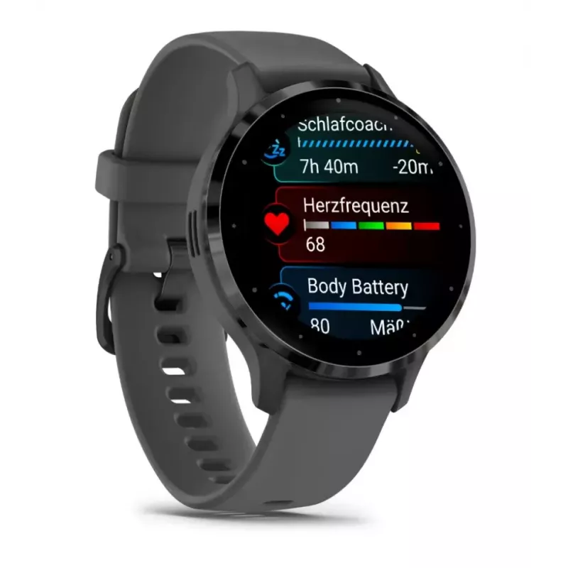 Smartwatch GARMIN Venu 3S — 41 mm carcasa de polímero gris, 1,2