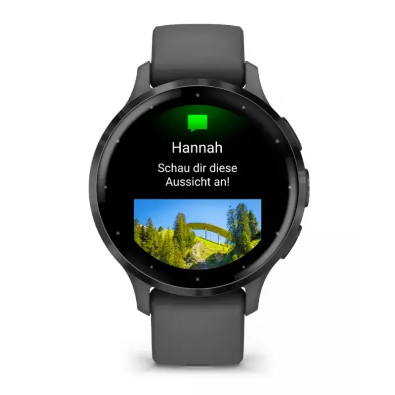 Smartwatch GARMIN Venu 3S — 41 mm carcasa de polímero gris, 1,2