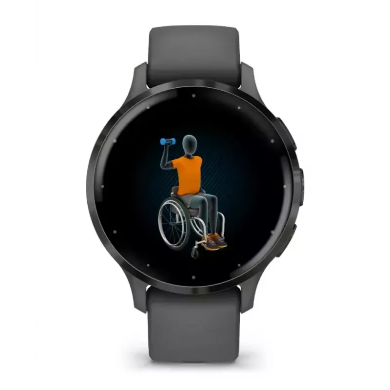 Smartwatch GARMIN Venu 3S — 41 mm carcasa de polímero gris, 1,2