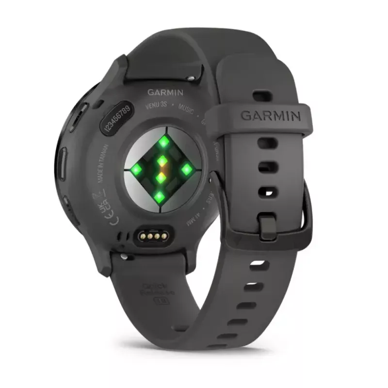 Smartwatch GARMIN Venu 3S — 41 mm carcasa de polímero gris, 1,2
