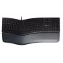 Teclado ergonómico de tamaño completo con cable Cherry KC 4500 ERGO negro USB QWERTY UK 109 teclas diseño curvado reposamuñecas cable de 1,8 m