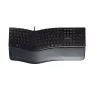 Teclado ergonómico de tamaño completo con cable Cherry KC 4500 ERGO negro USB QWERTY UK 109 teclas diseño curvado reposamuñecas cable de 1,8 m